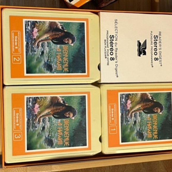 Rare Hawaii Reader's Digest  1978 Bienvenue Hawaii  8 track cassettes 3 pack kit - Picture 5 of 10